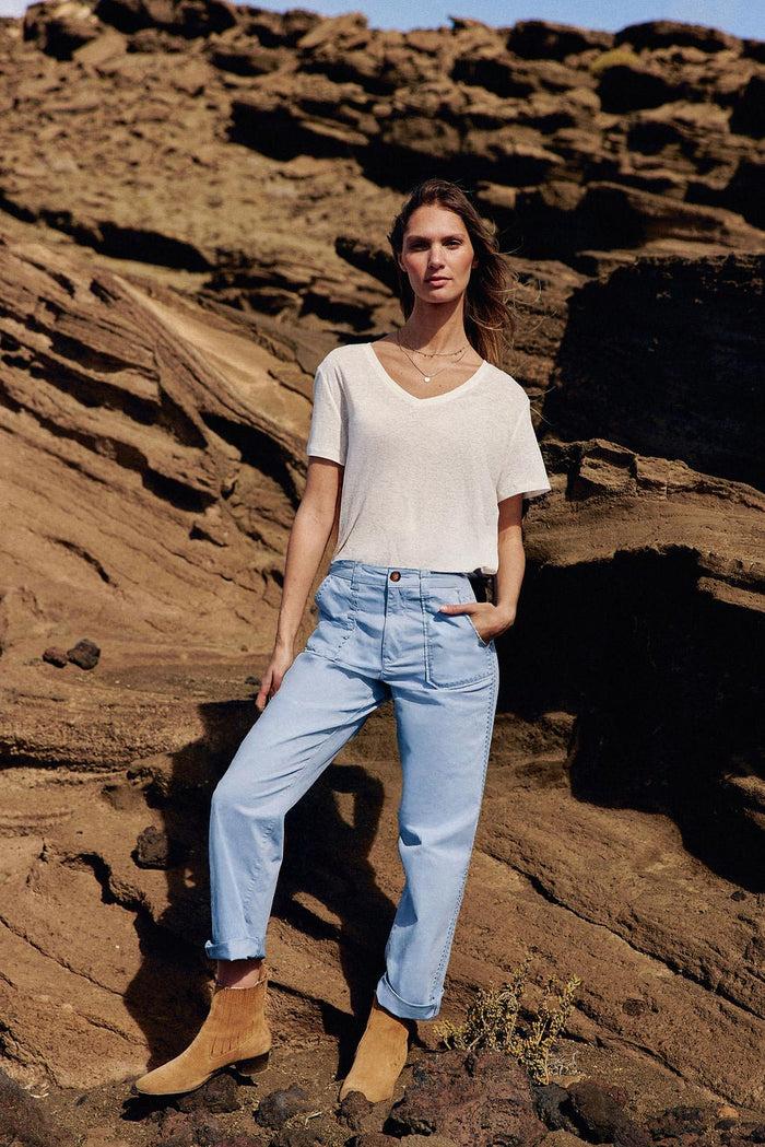 La Petite étoile Pantalon Droit Bleu - Marisol