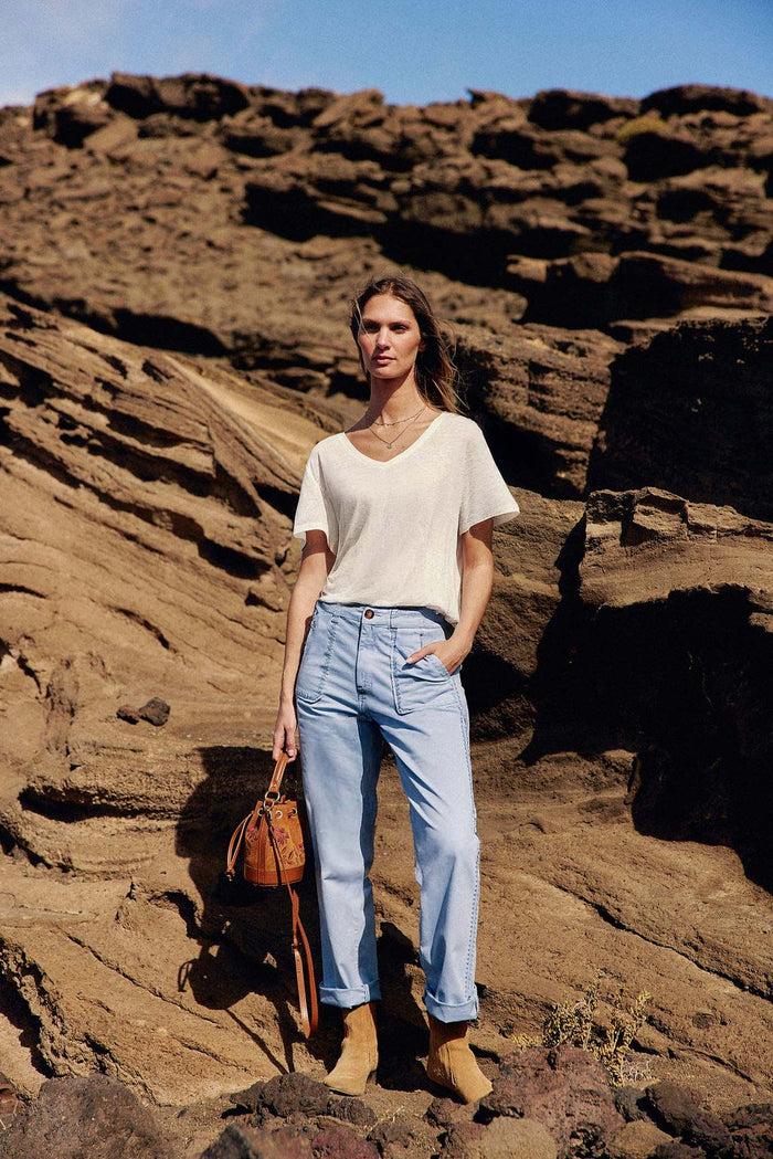 La Petite étoile Pantalon Droit Bleu - Marisol