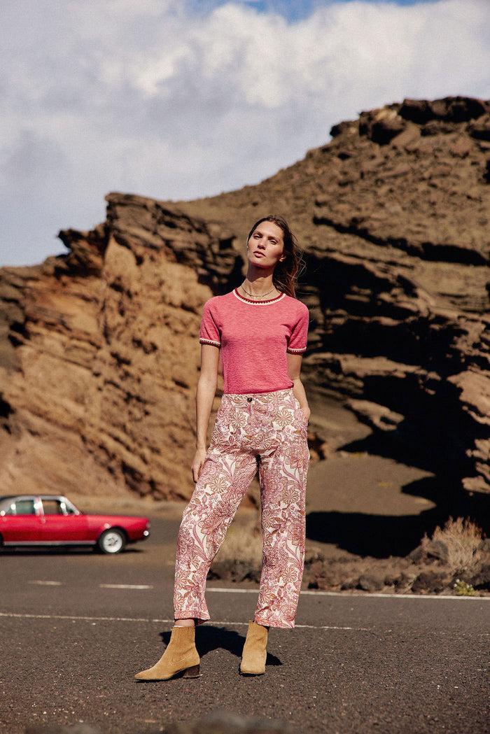 La Petite étoile Pantalon Droit Floral - Pama