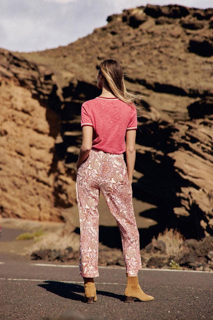 La Petite étoile Pantalon Droit Floral - Pama