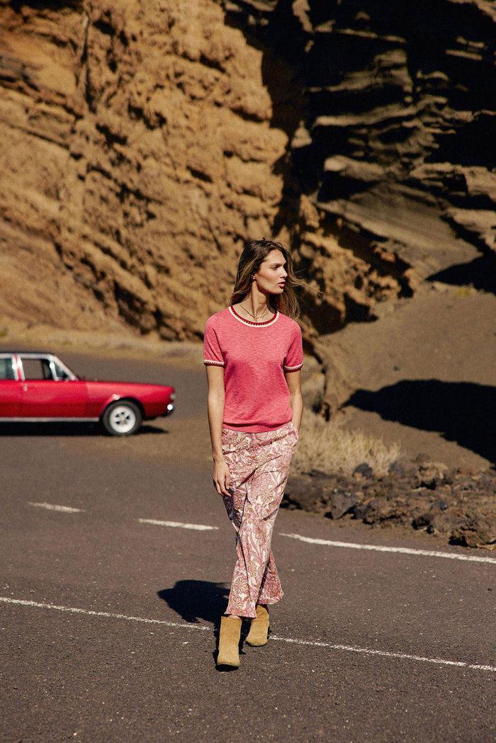 La Petite étoile Pantalon Droit Floral - Pama