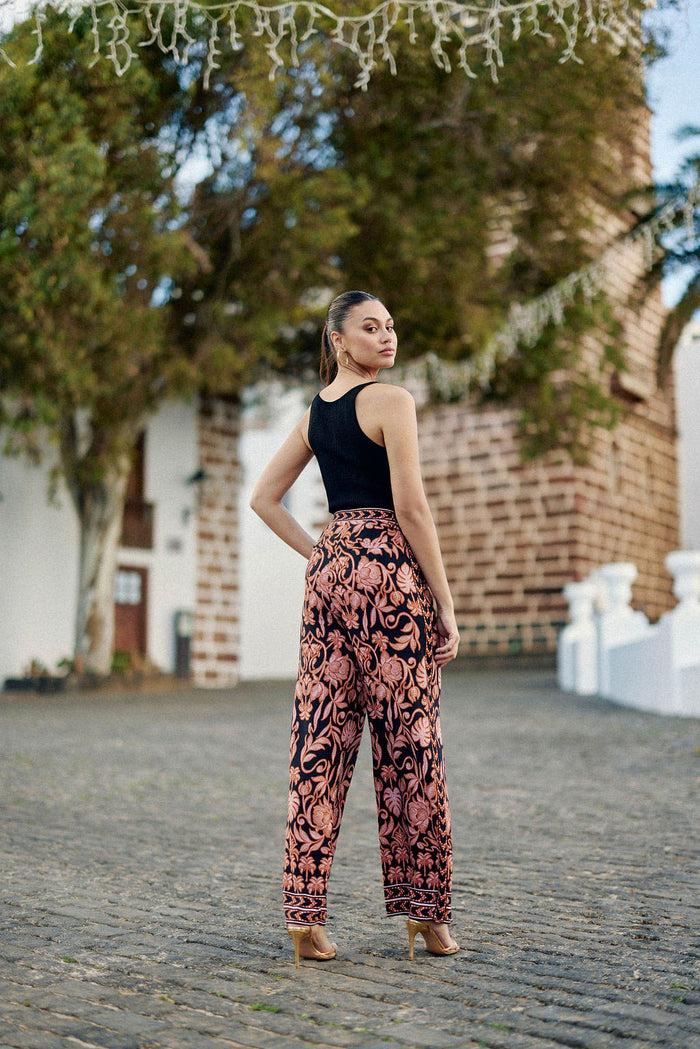 La Petite étoile Pantalon Droit Floral - Pavia