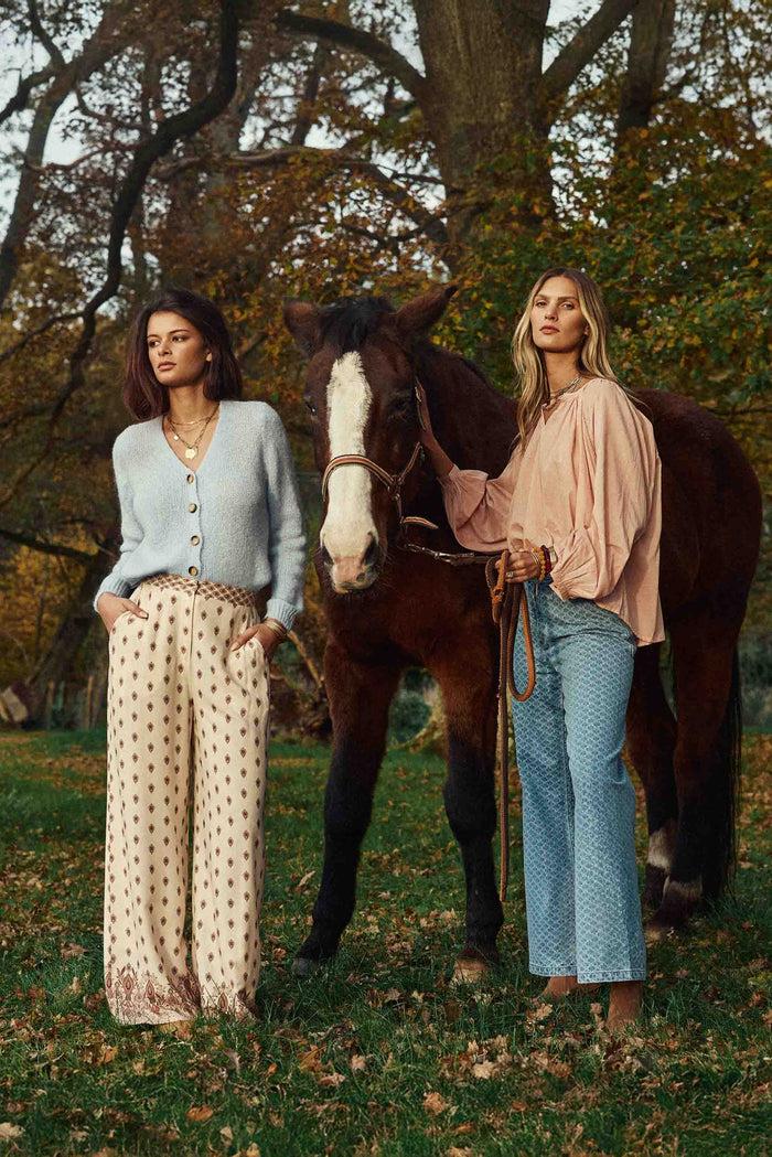 La Petite étoile Pantalon Droit Floral - Polia