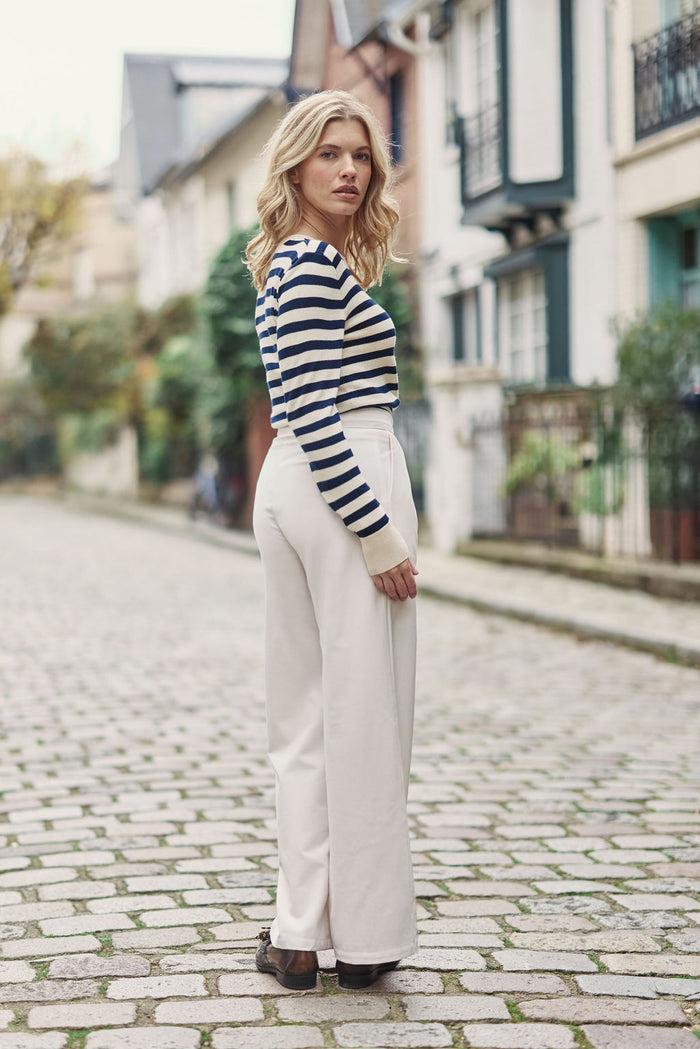 La Petite étoile Pantalon Droite écru - Patricia