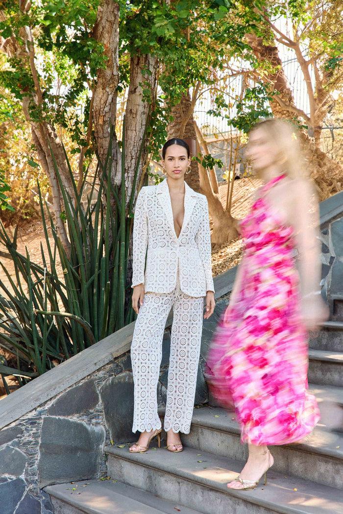 la petite étoile Pantalon en guipure ivoire - Pepina