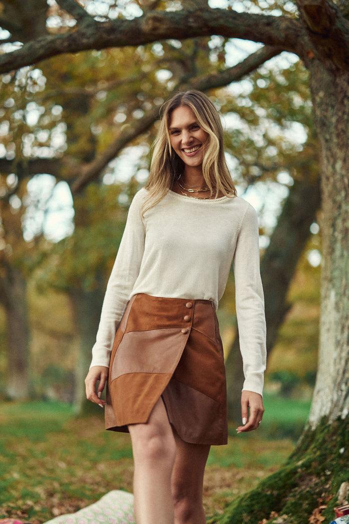 La Petite étoile Pull Col Rond écru - Marie