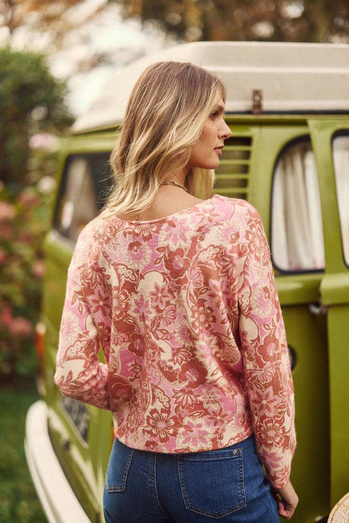 La Petite étoile Pull Réversible Floral - Margot