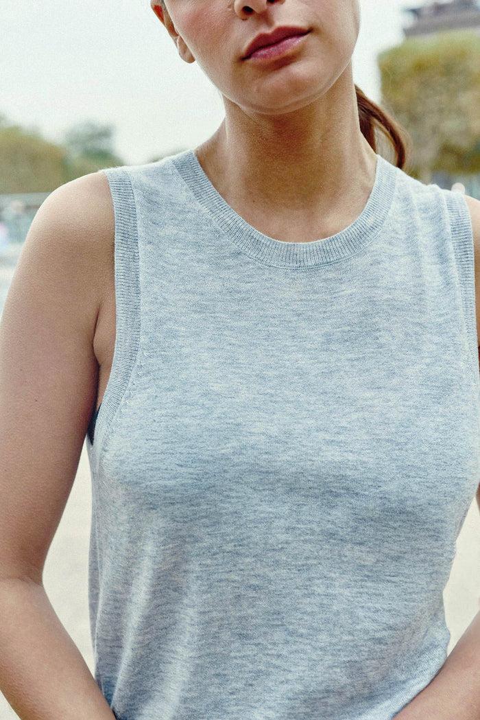 la petite étoile Pull sans manches gris - Marley