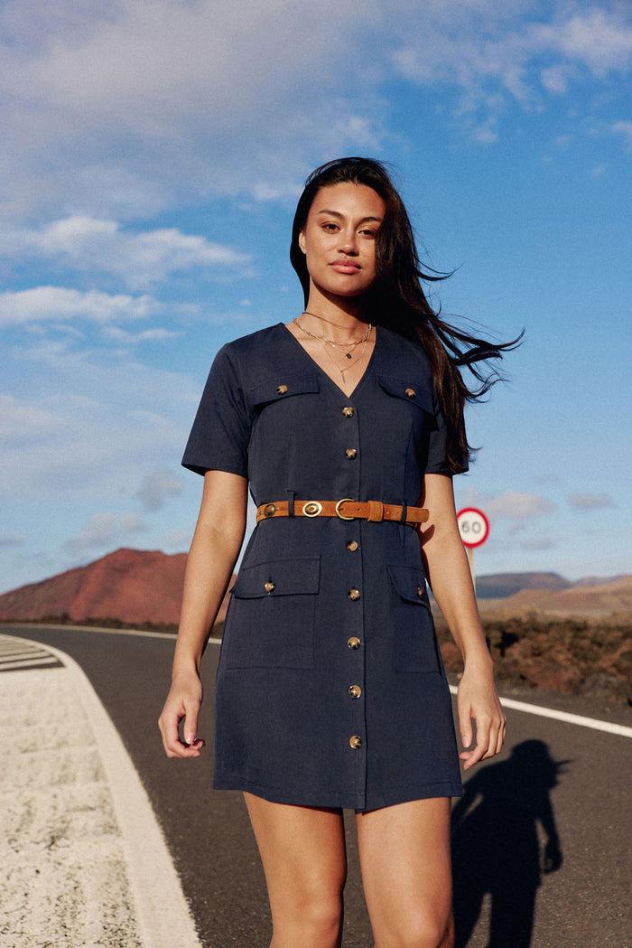 La Petite étoile Robe Courte Marine - Raya