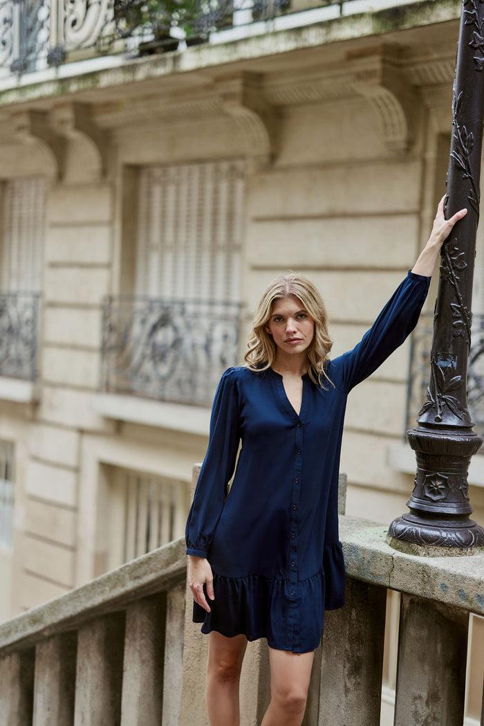 La Petite étoile Robe évasée Marine - Robbie