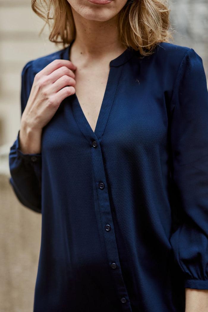 la petite étoile Robe évasée marine - Robbie