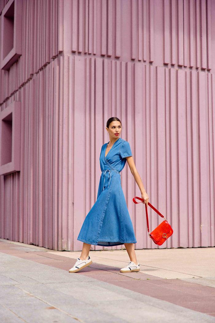 La Petite étoile Robe Longue Denim Wash - Riley