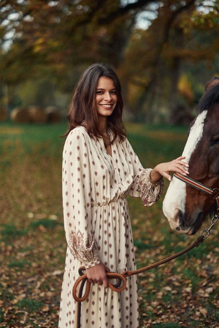 la petite étoile Robe longue floral - Rym