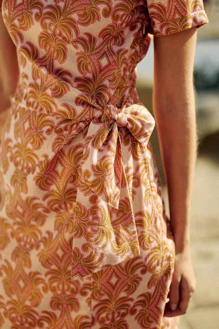 La Petite étoile Robe Midi Imprimé Floral - Rollene