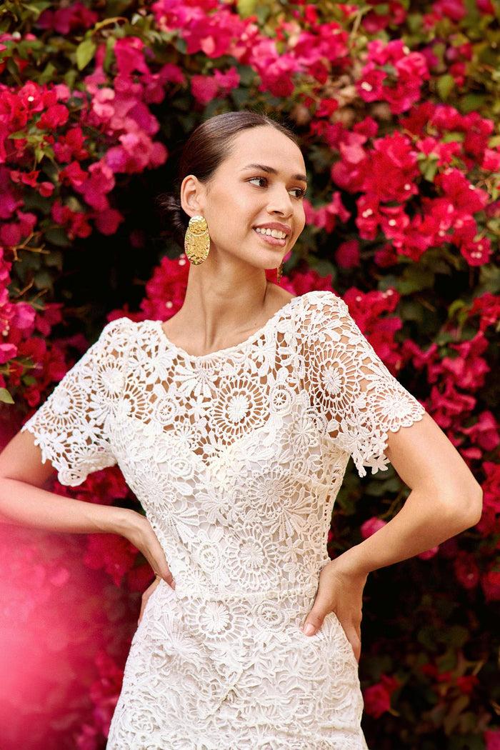 La Petite étoile Robe Midi Ivoire - Rinesa