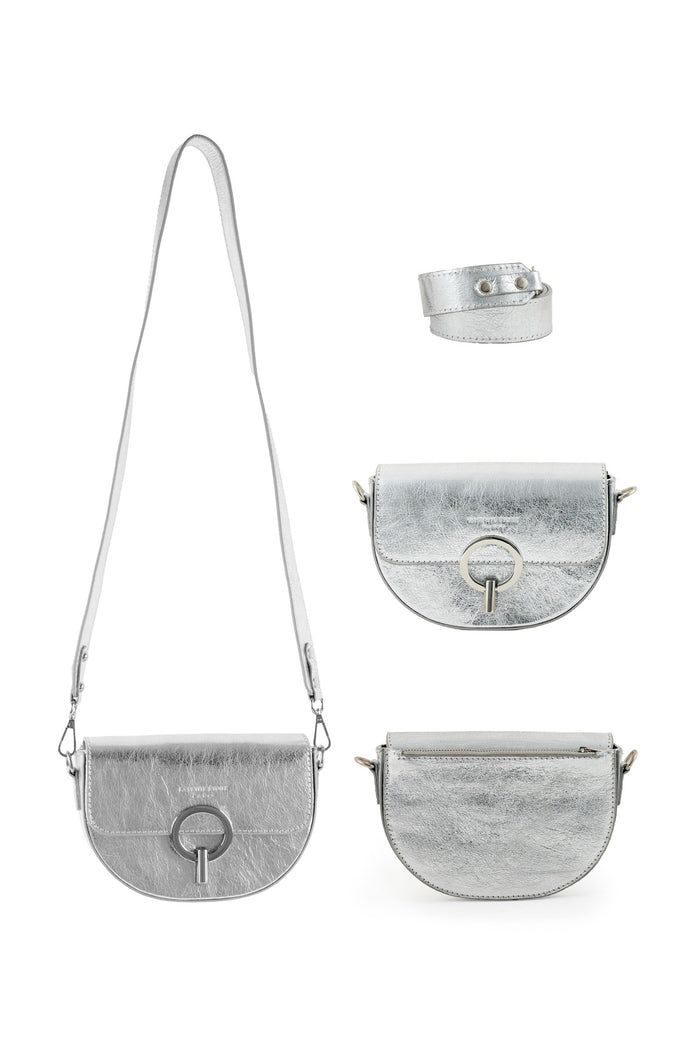 La Petite étoile Sac Cuir Argenté - Jim