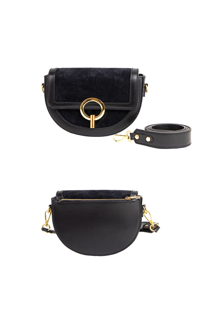 La Petite étoile Sac Cuir Bimatière Jim - Noir