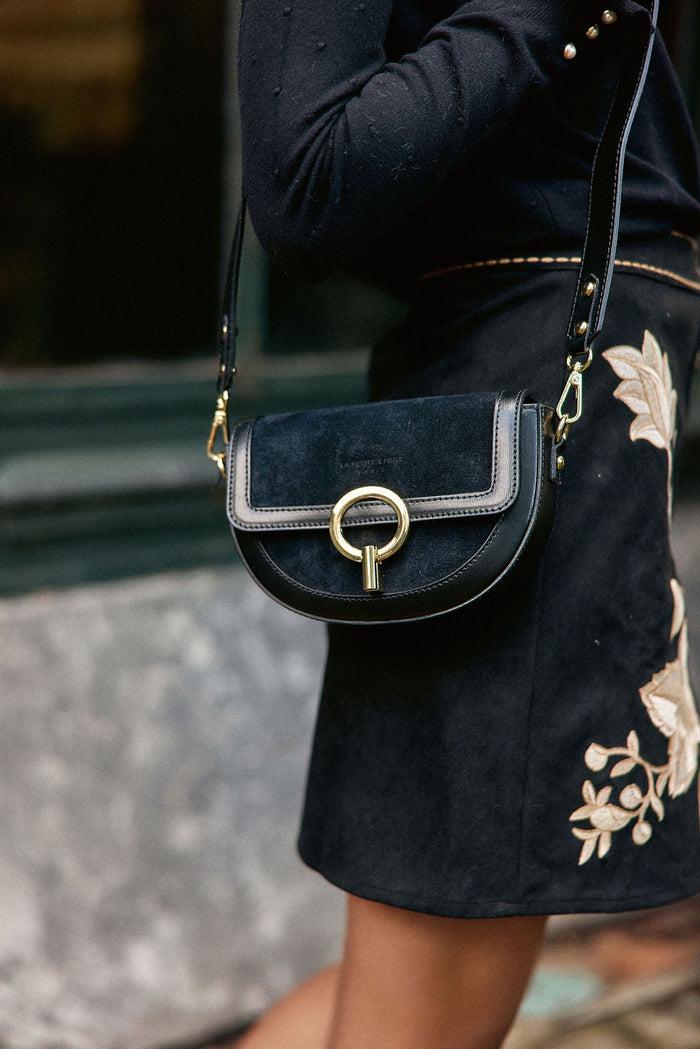 la petite étoile Sac cuir bimatière Jim - Noir