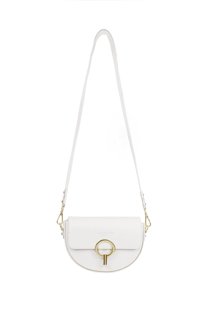 La Petite étoile Sac Cuir Jim - Blanc