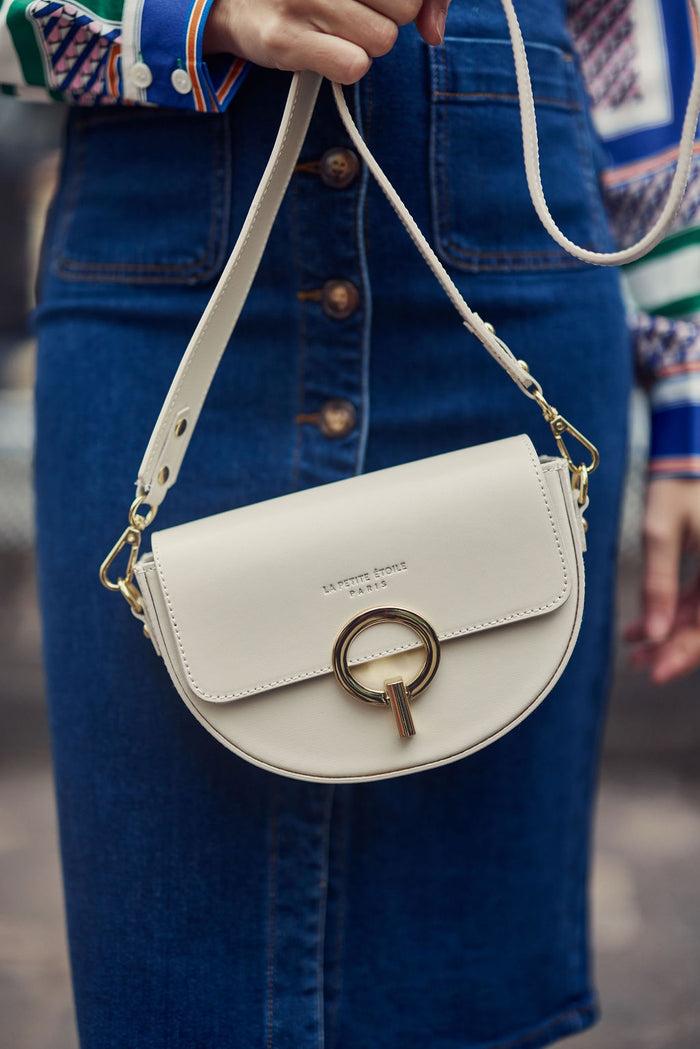 la petite étoile Sac cuir Jim - Blanc