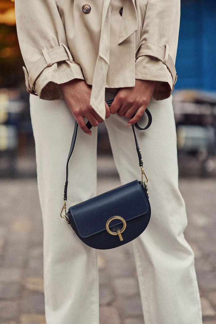 la petite étoile Sac cuir Jim - Marine