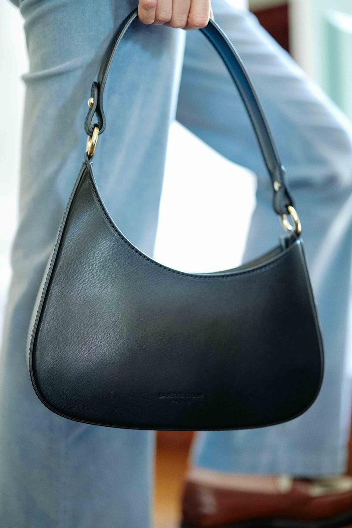La Petite étoile Sac En Cuir Adam - Noir