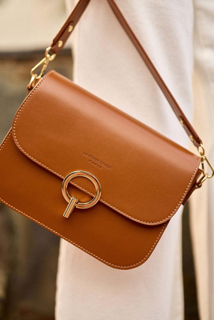 La Petite étoile Sac En Cuir Camel - James