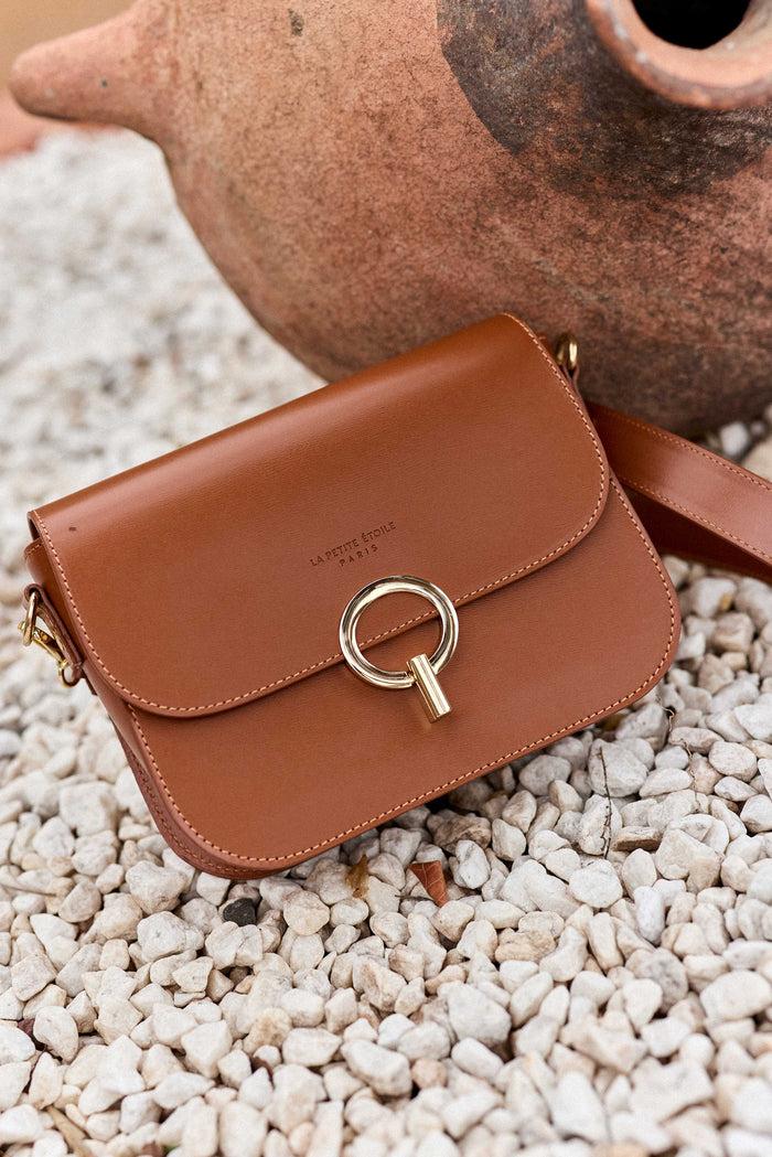La Petite étoile Sac En Cuir Camel - James