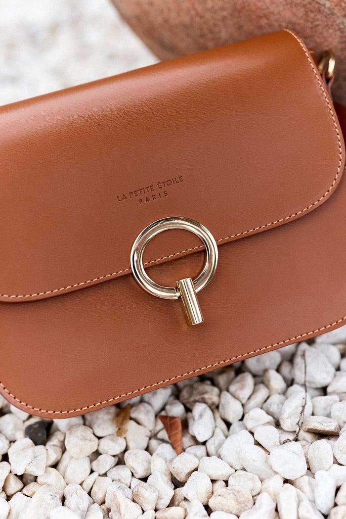 La Petite étoile Sac En Cuir Camel - James
