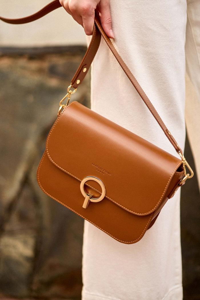 la petite étoile Sac en cuir camel - James