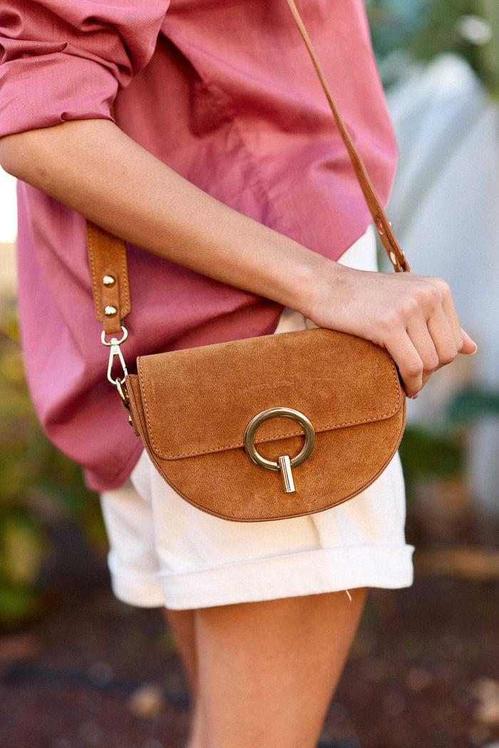 la petite étoile Sac en cuir camel - Jim D