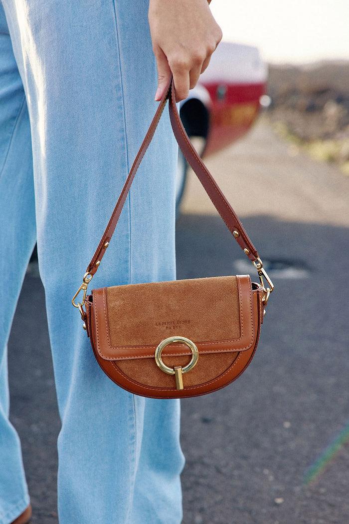 la petite étoile Sac en cuir camel - Jim