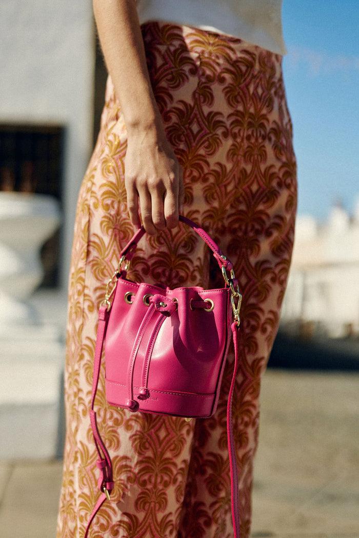 La Petite étoile Sac En Cuir Fuchsia - Aimmy