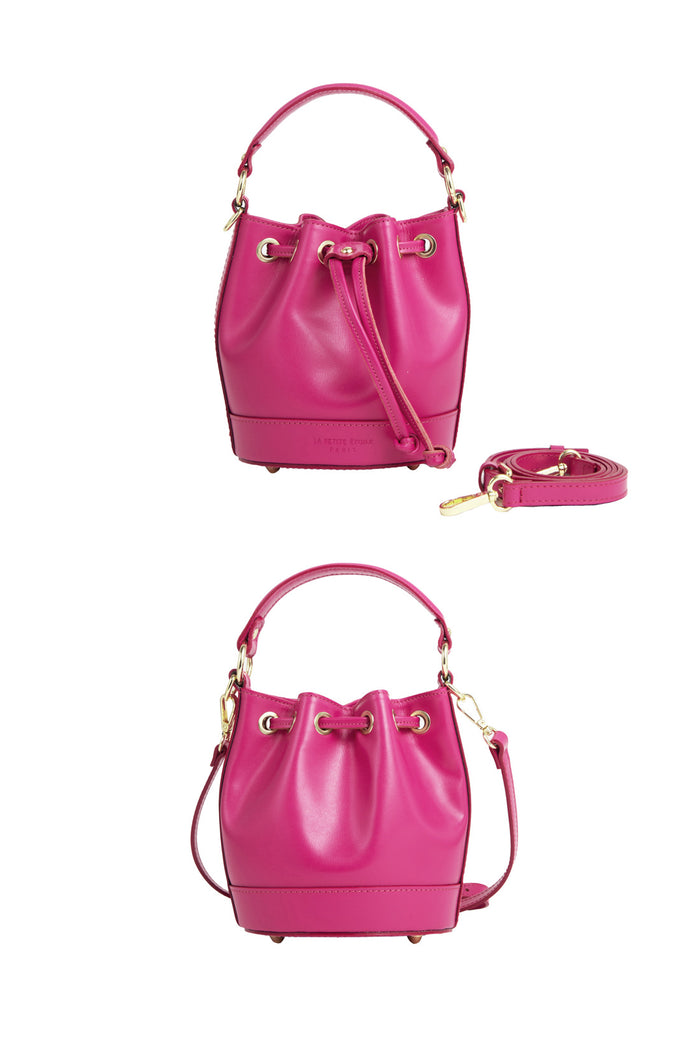 La Petite étoile Sac En Cuir Fuchsia - Aimmy