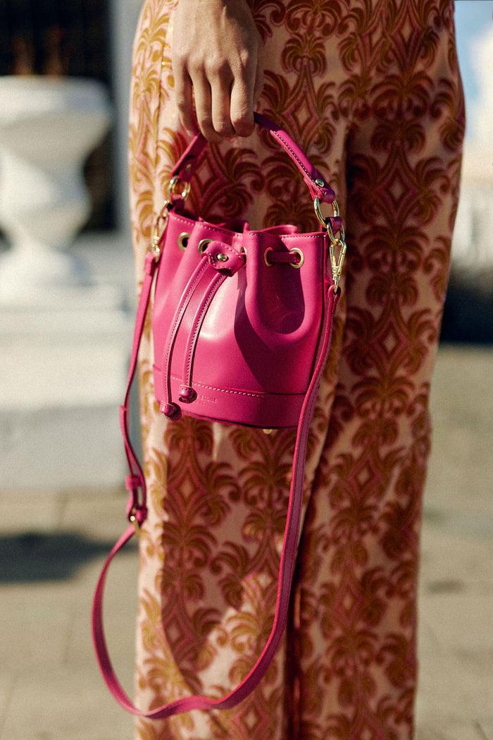 la petite étoile Sac en cuir fuchsia - Aimmy