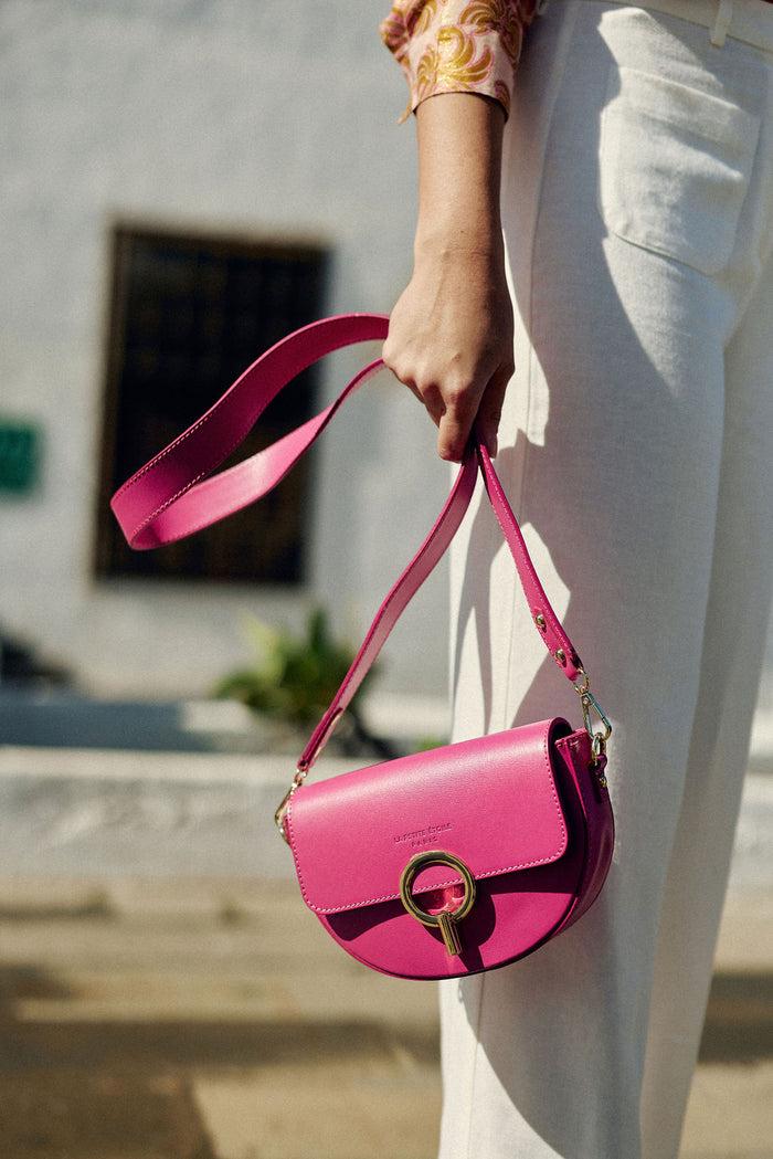 La Petite étoile Sac En Cuir Fuchsia - Jim