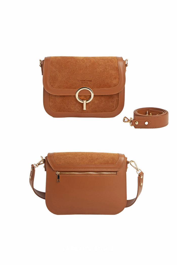 La Petite étoile Sac En Cuir James - Camel