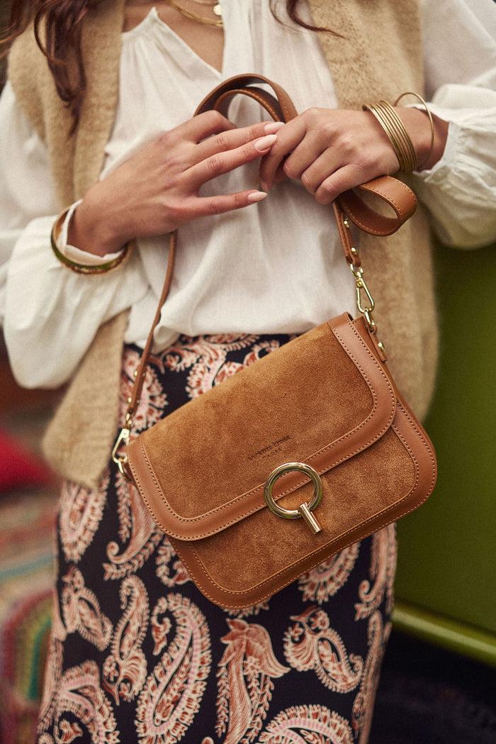 la petite étoile Sac en cuir James - Camel