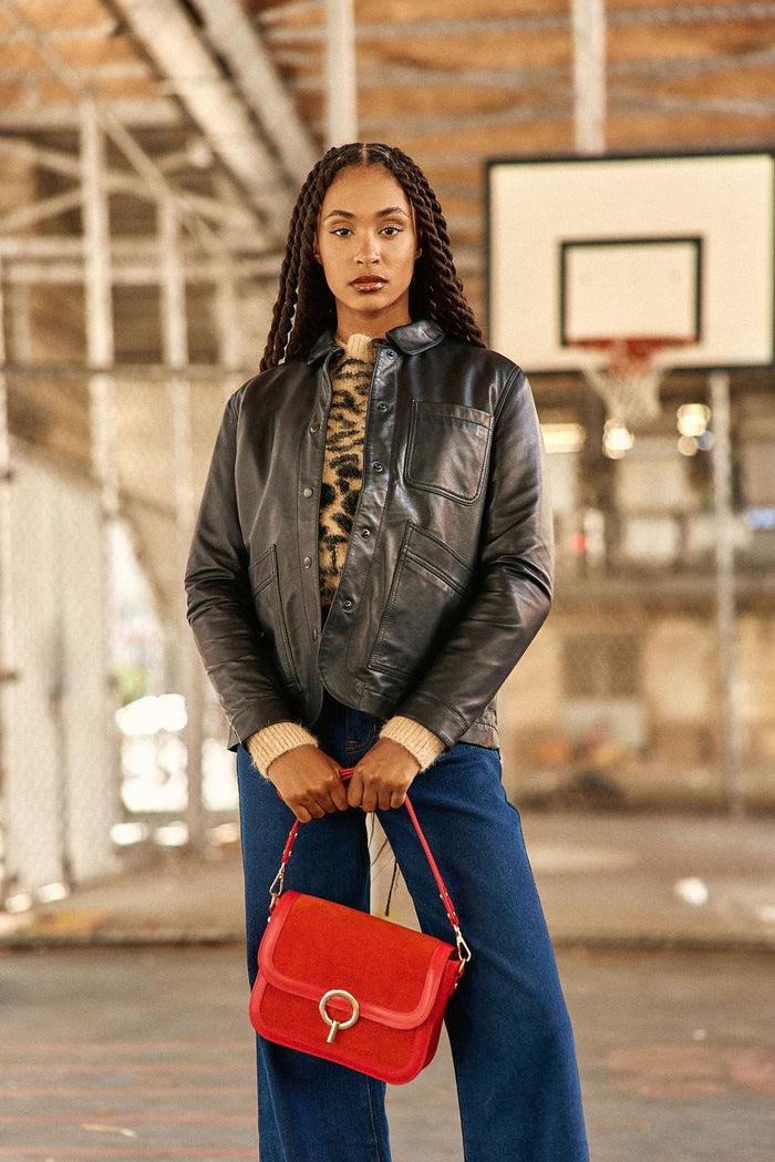 La Petite étoile Sac En Cuir James - Rouge