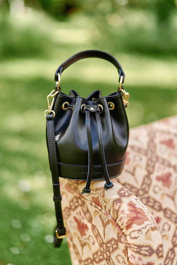 la petite étoile Sac en cuir noir - Aimmy