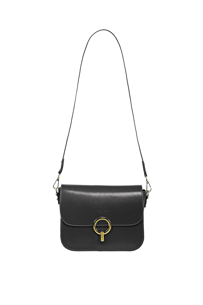 La Petite étoile Sac En Cuir Noir - James