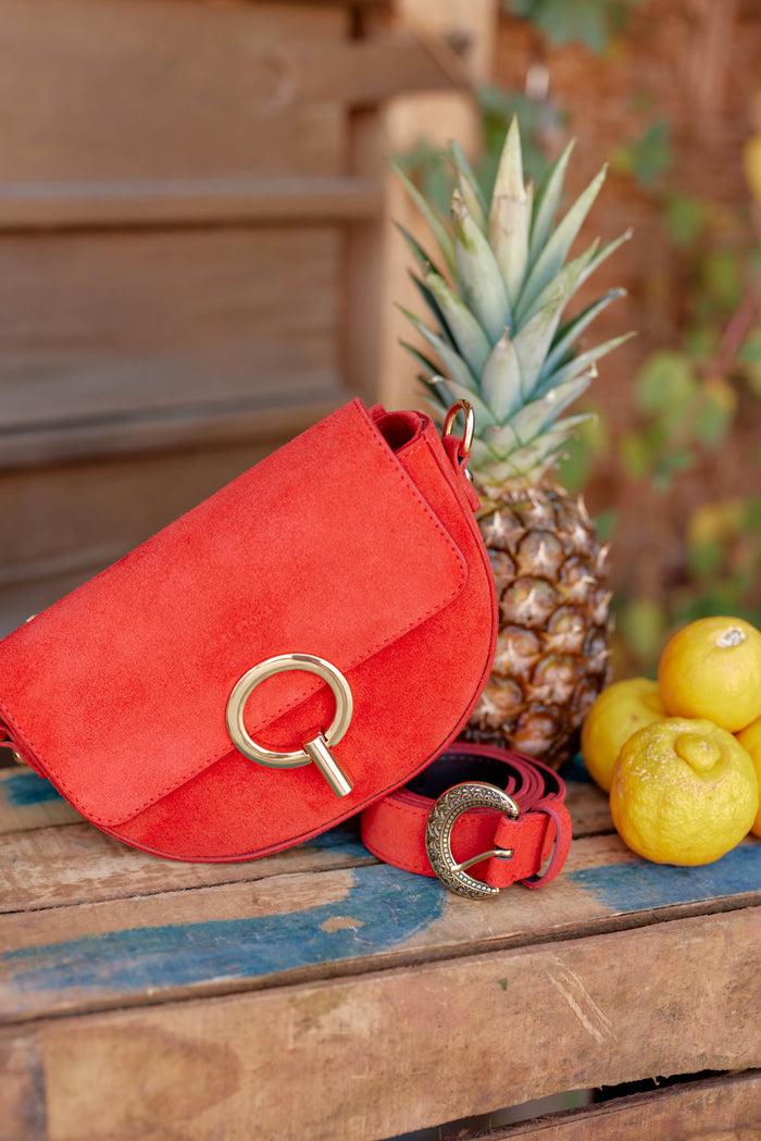 La Petite étoile Sac En Cuir Rouge - Jim D