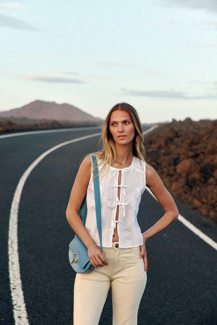 La Petite étoile Sac En Cuir Stone - Jim