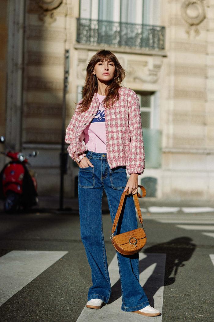 La Petite étoile Sac Jim - Croco Camel