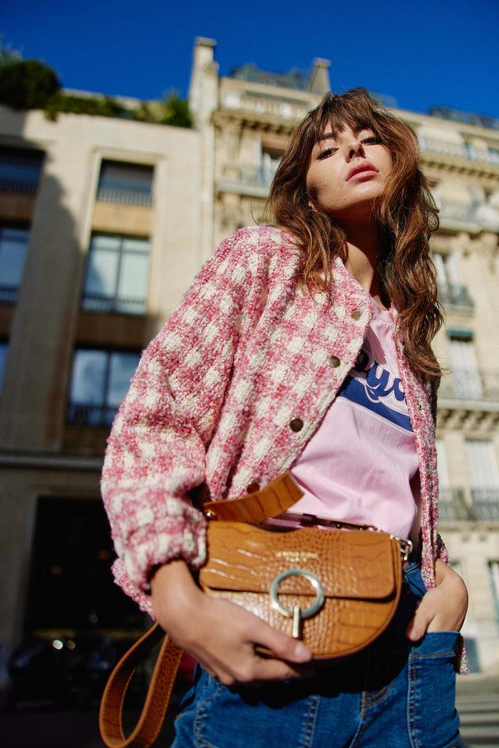 La Petite étoile Sac Jim - Croco Camel