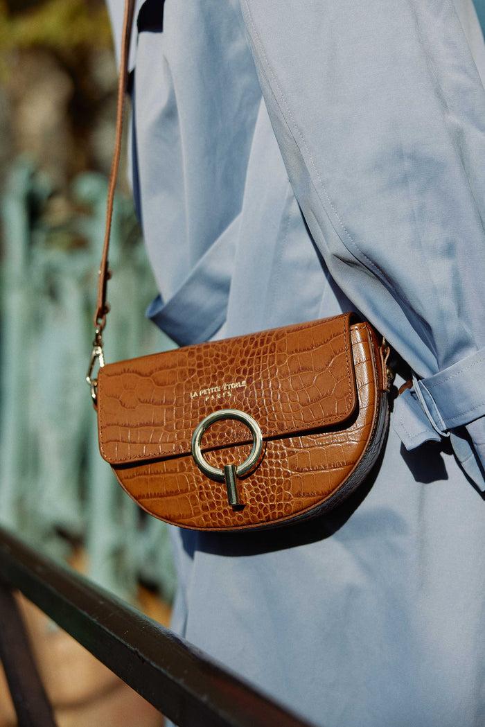 La Petite étoile Sac Jim - Croco Camel