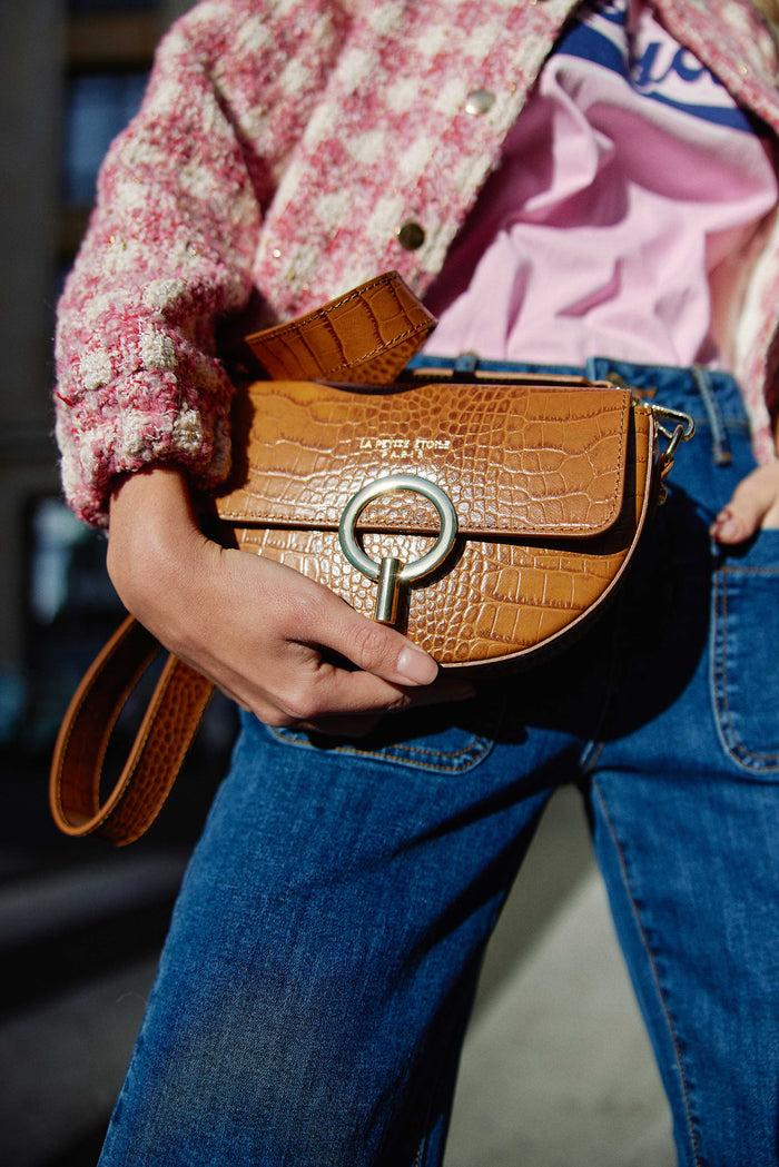 la petite étoile Sac Jim - Croco Camel