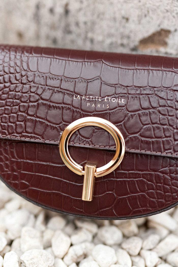 La Petite étoile Sac Jim - Croco Marron