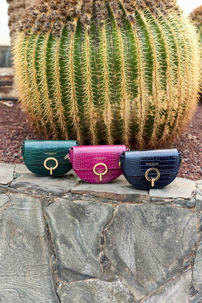La Petite étoile Sac Jim - Croco Vert