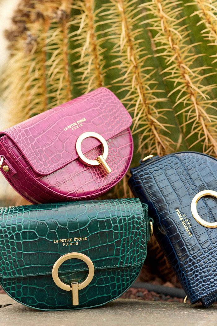 La Petite étoile Sac Jim - Croco Vert